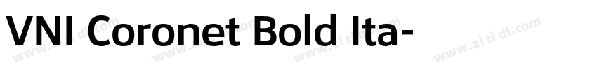 VNI Coronet Bold Ita字体转换